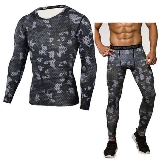 Men's Fitness Camouflage Suit